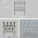 ガーデンフェンス アイアン 埋め込み DIY 自立 ホワイト 白 庭 柵 低め 【納期B】【sms-oc005st】