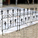 ガーデンフェンス アイアン 埋め込み DIY 自立 ホワイト 白 庭 柵 低め 【納期B】【sms-oc005st】