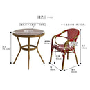 ガーデンセット 5点 ガーデンテーブル ガーデンチェア 椅子 テーブル 丸型 円形 屋外 ガーデニング おしゃれ ヨーロピアン 北欧 南欧 海外風 デザイン かわいい 【納期B】【sms-pls-r70-5pset】