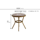 ガーデンテーブル 丸 丸型 円 円形 ガラス天板 テーブル 屋外 ガーデニング おしゃれ ヨーロピアン 北欧 南欧 海外風 デザイン かわいい 赤 レッド 黒 ブラック 【納期B】【sms-pls-r70】