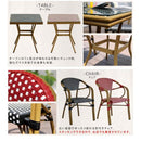 ガーデンセット 3点 ガーデンテーブル ガーデンチェア 椅子 テーブル 正方形 屋外 ガーデニング おしゃれ ヨーロピアン 北欧 かわいい 赤 レッド 黒 ブラック 【納期B】【sms-pls-s70-3pset】