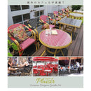 ガーデンテーブル 70×70cm 正方形 ガラス天板 テーブル 屋外 ガーデニング おしゃれ ヨーロピアン 北欧 南欧 海外風 デザイン かわいい 赤 レッド 黒 ブラック 【納期B】【sms-pls-s70】