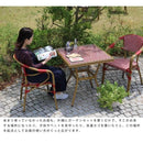 ガーデンテーブル 70×70cm 正方形 ガラス天板 テーブル 屋外 ガーデニング おしゃれ ヨーロピアン 北欧 南欧 海外風 デザイン かわいい 赤 レッド 黒 ブラック 【納期B】【sms-pls-s70】