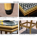 ガーデンテーブル 70×70cm 正方形 ガラス天板 テーブル 屋外 ガーデニング おしゃれ ヨーロピアン 北欧 南欧 海外風 デザイン かわいい 赤 レッド 黒 ブラック 【納期B】【sms-pls-s70】