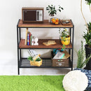 棚 3段 リビングラック ラック モダン ナチュラル ミッドセンチュリー ウッド シンプル おしゃれ カフェ 北欧 木目 【納期B】【sms-pr-860-3brn】