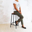 スツール アンティーク調 おしゃれ 北欧 木製 アイアン カウンターチェア キャスターなし 【納期B】【sms-pr-bs67hi】