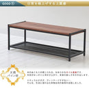 テレビボード シンプル ローラック 木目 金属 モダン ミッドセンチュリー ウッド ラック カフェ風 北欧 TV台 TVボード テレビ台 【納期B】【sms-pr-tv1130brn】