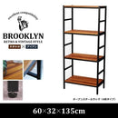 ラック 収納 4段 棚 おしゃれ 木製 スチール カフェ風 【納期B】【sms-pru-6032135】