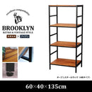 スチールラック 木製ラック 4段 レトロ モダン おしゃれ 【納期B】【sms-pru-6040135】