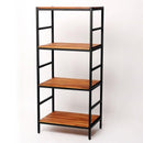 スチールラック 木製ラック 4段 レトロ モダン おしゃれ 【納期B】【sms-pru-6040135】