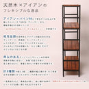 木製ラック 収納 収納ラック シェルフ 棚 木天板ラック スチールラック メタルラック 棚 4段 収納 おしゃれ 【納期B】【sms-pru-8632135】