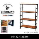 木製ラック 収納 収納ラック シェルフ 棚 木天板ラック スチールラック メタルラック 棚 4段 収納 おしゃれ 【納期B】【sms-pru-8632135】