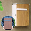 ポスト 郵便受け 壁付け おしゃれ かわいい 木目 モダン ナチュラル 鍵つき スペアキー 北欧 A4サイズ対応 ネコポス対応 レターパック対応 玄関 エクステリア 【納期B】【sms-pst-002】