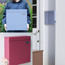 ポスト 郵便受け 壁付け 新聞受け おしゃれ シンプル スタイリッシュ スリム 薄型 コンパクト モダン 北欧 鍵つき ブルー 青 レッド 赤 ピンク系 【納期B】【sms-pst-004】