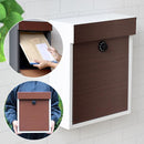 ポスト 郵便受け 壁付け おしゃれ 木目 柄 北欧 ナチュラル 鍵つき ダイヤル錠 レトロ モダン スタイリッシュ 玄関 エクステリア ブルックリン カフェ風 【納期B】【sms-pst-005】