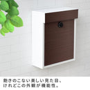 ポスト 郵便受け 壁付け おしゃれ 木目 柄 北欧 ナチュラル 鍵つき ダイヤル錠 レトロ モダン スタイリッシュ 玄関 エクステリア ブルックリン カフェ風 【納期B】【sms-pst-005】