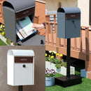 郵便ポスト 郵便受け 玄関ポスト 自立 スタンドポスト 玄関 エントランス 一軒家 戸建て シンプル モダン スタイリッシュ 鍵 ダイヤル錠 スリム 取り出しやすい 【納期B】【sms-pst-007】