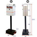 郵便ポスト 郵便受け 玄関ポスト 自立 スタンドポスト 玄関 エントランス 一軒家 戸建て シンプル モダン スタイリッシュ 鍵 ダイヤル錠 スリム 取り出しやすい 【納期B】【sms-pst-007】