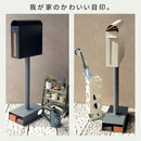 郵便受け 玄関ポスト スリム 細い スタンドポスト 郵便ポスト 自立式 戸建て 置くだけ 後から シンプル モダン スタイリッシュ 鍵付き ダイヤル錠 新聞受け 【納期B】【sms-pst-009】