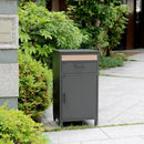 宅配ボックス 大容量 おしゃれ スタイリッシュ 宅配BOX 不在ボックス 荷物 受取り 置き配 シンプル 郵便ポスト 郵便受け 玄関 自立式 置くだけ 戸建て モダン 【納期B】【sms-pst-010】