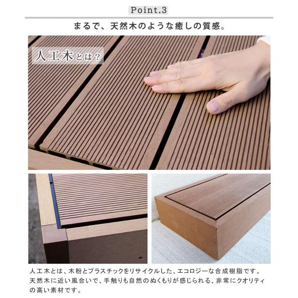 ウッドデッキ 人工木 デッキ 庭 ステップ台 フェンス セット diy おしゃれ 縁台 腐らない サビにくい メンテナンス 不要 簡単 ガーデニング 縁側 軒先 玄関 軒下 【納期B】【sms-pwde-1p-sfset】