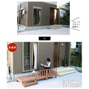 ウッドデッキ 人工木 デッキ 庭 ステップ台 フェンス セット diy おしゃれ 縁台 腐らない サビにくい メンテナンス 不要 簡単 ガーデニング 縁側 軒先 玄関 軒下 【納期B】【sms-pwde-1p-sfset】