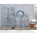 アイアンフェンス ガーデニング 庭 自立式 ホワイト おしゃれ アンティーク DIY 柵 バラ ロータイプ 白 アイアン フェンス 外構 【納期B】【sms-rs012l-2p】