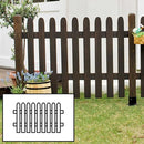 ピケットフェンス 木製 ホワイト ブラウン 木 ガーデンフェンス 柵 ガーデニング ストレート 【納期B】【sms-sfps1200】