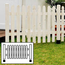 ピケットフェンス ホワイト 白 茶 ガーデンフェンス 柵 庭 ガーデンニング 北欧 ストレート基本セット 平地用 【納期B】【sms-sfps1200f-hb】
