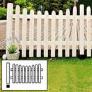 ピケットフェンス ピケット フェンス 柵 木製 白 ホワイト 茶 ガーデン Ｕ型連結セット 平地用 【納期B】【sms-sfpu1200e-hb】