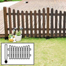 ピケットフェンス U型 連結セット 土中用 ピケット フェンス 柵 ガーデニング ガーデンフェンス 庭 【納期B】【sms-sfpu1200e-ub】