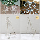 イーゼル イーゼルスタンド ミニイーゼル 園芸 台 飾り台 スチール製 玄関 オブジェ 棚 ラック 飾り 庭 【納期B】【sms-spl-4866wht】