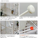 3段ラック ホワイト 白 棚 ラック アンティーク スチール ミッドセンチュリー カフェ 北欧 レトロ 【納期B】【sms-spl-6620wht】