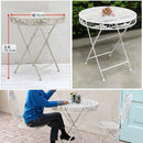 ガーデンテーブル テラス 庭 テーブル クラシカル ガーデン 北欧 姫系 アンティーク レトロ 加工 おしゃれ カフェ 【納期B】【sms-spl-6628】