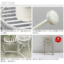 フラワースタンド ホワイト 白 スタンド ラック 花台 ガーデン家具 カフェ 北欧 スライド式 コンパクト収納 【納期B】【sms-spl-6634wht】