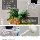 フラワースタンド 花台 ガーデン 屋外 ラック 棚 北欧 カフェ アンティーク 中世ヨーロッパ 姫系 【納期B】【sms-spl-6635wht】