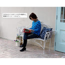 ガーデンベンチ 椅子 白 ホワイト ブラウン ベンチ ガーデン用ベンチ ガーデンチェア 姫系 アンティーク風 モダン 装飾 【納期B】【sms-spl-8574】