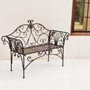 ガーデンベンチ 椅子 白 ホワイト ブラウン ベンチ ガーデン用ベンチ ガーデンチェア 姫系 アンティーク風 モダン 装飾 【納期B】【sms-spl-8574】