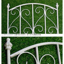 フェンス 白 ホワイト 柵 枠 ガーデンフェンス 姫系 ヨーロピアン 2個セット 【納期B】【sms-spl-8923wht】