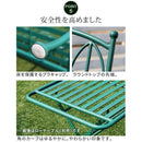 ガーデンセット 5点 ガーデンテーブル ガーデンチェア 円形 丸 ラウンドテーブル 椅子 背もたれ 肘なし 北欧 おしゃれ デザイン ガーデニング 屋外 緑 グリーン 【納期B】【sms-spl-9000c-5ps】