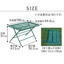 ガーデンテーブル 折り畳み 折りたたみ ローテーブル 屋外 庭 センターテーブル リビング 緑 グリーン おしゃれ 北欧 デザイン 幅 1m 100cm キャンプ アウトドア 【納期B】【sms-spl-9003】
