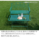 ガーデンテーブル 折り畳み 折りたたみ ローテーブル 屋外 庭 センターテーブル リビング 緑 グリーン おしゃれ 北欧 デザイン 幅 1m 100cm キャンプ アウトドア 【納期B】【sms-spl-9003】