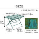 ガーデンテーブル セット ローテーブル 折り畳み 折りたたみ ベンチ 屋外 庭 ガーデンベンチ 緑 グリーン おしゃれ 北欧 デザイン 幅 1m サイズ 100cm 背もたれ 【納期B】【sms-spl-9003b-2ps】