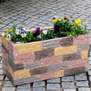 プランター 大型 おしゃれ カバー 北欧 レンガ風 ヨーロピアン 花 植物 高級感 庭 マンション ベランダ 屋上 テラス ガレージ 屋外 プランターカバー 家庭菜園 【納期B】【sms-ter-pl600】