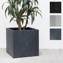 プランター 正方形 立方体 50×50cm 植木鉢 コンクリート モダン おしゃれ 屋外 都会 セメント 鉢カバー 直植え 水抜き穴 花 ガーデニング 庭 ベランダ 玄関 【納期B】【sms-tex-500c】