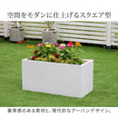 プランター 大型 おしゃれ 屋外 カバー 80cm 長方形 植木鉢 コンクリート 軽量 軽い 鉢 直植え 水抜き穴 花 菜園 ベランダ オフィス カフェ ホワイト ブラック 【納期B】【sms-tex-800】