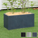 プランター 大型 おしゃれ 屋外 長方形 90cm 植木鉢 カバー コンクリート モダン 丈夫 頑丈 強度 直植え 水抜き 穴 花 観葉植物 庭 オフィス ホテル 施設 学校 【納期B】【sms-tex-900】