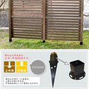 ポール固定金具 埋め込み用 土中 差し込み 金具 単品 ウッドポール用 木製ポール用 固定金具 ガーデンフェンス 柵 ピケットフェンス用 ウッドポール固定金具 【納期B】【sms-ubn72】
