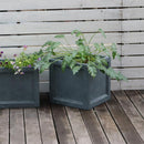 プランター 正方形 立方体 花 野菜 観葉植物 水抜き穴付き 底 大型 おしゃれ 北欧 ベランダ マンション シンプル 植え木鉢 カバー ホワイト 白 グレー ベース 【納期B】【sms-ubst-360】