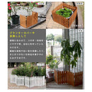 ウッドフェンス 花壇作り DIY 柵 庭 屋外 木製 おしゃれ 間仕切り 犬 猫 ガーデニング 園芸 ガーデン 差し 埋め込み 北欧 白 折りたたみ 折り畳み 目隠し 囲い 【納期B】【sms-wf-120f】